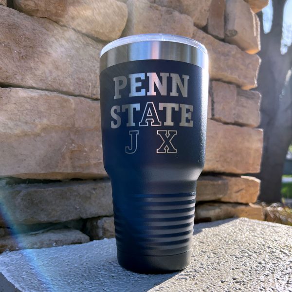30 oz insulated cup with Penn State Jax logo