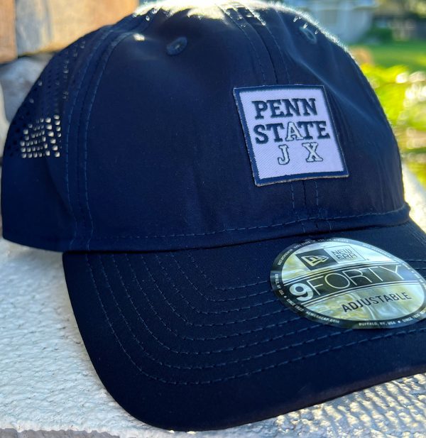 Deep navy ball cap with perforated back and Penn State Jax logo