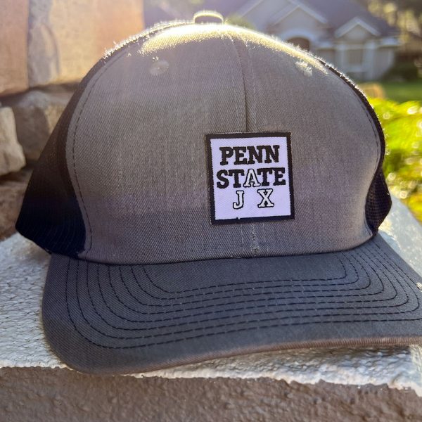 penn state jax logo on grey trucker hat